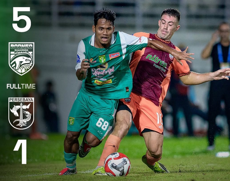 Persebaya Babak Belur di Samarinda, Dipermak Borneo FC 5-1