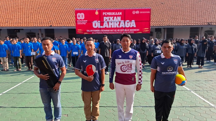 Semarak Kemerdekaan di Balik Jeruji Besi, Lapas Kediri Gelar Pekan Olahraga untuk Warga Binaan