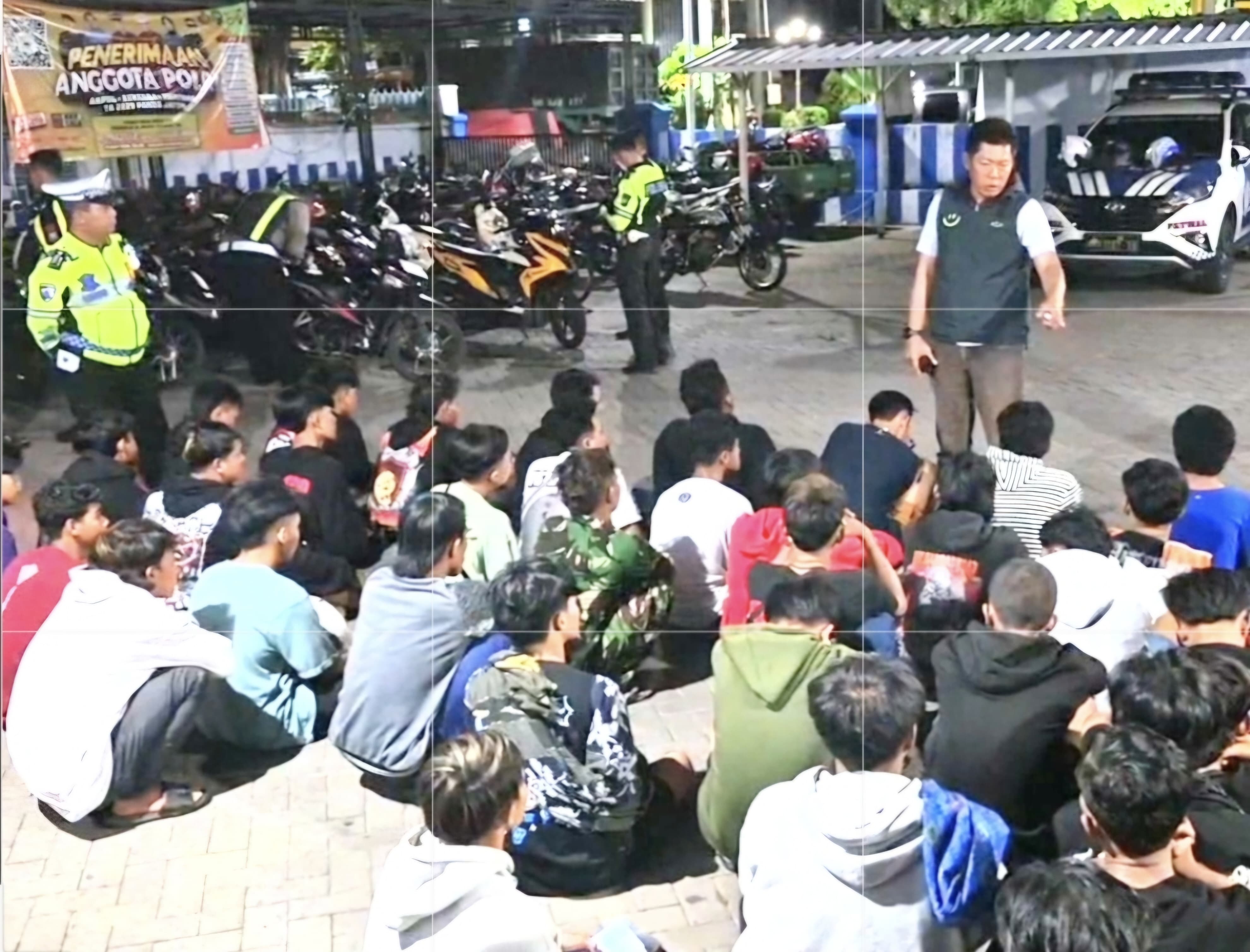 Balap Liar Kembali Meresahkan di Kota Pasuruan: 38 Kendaraan Terjaring, Empat Remaja Tenggak Miras