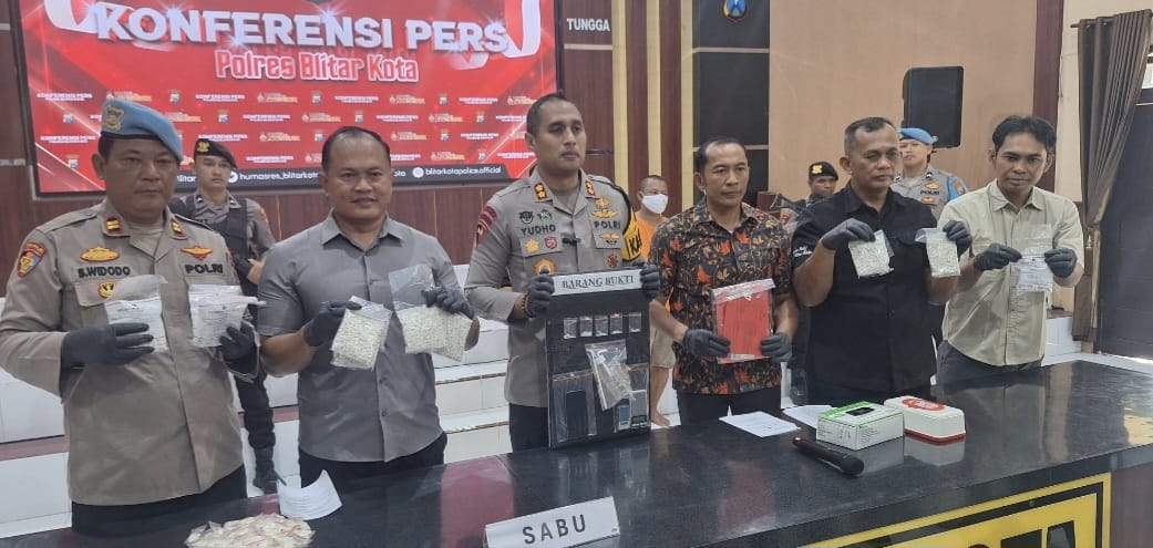 Polres Blitar Kota Sukses Ungkap Dua Kasus Peredaran Narkotika dan Curanmor