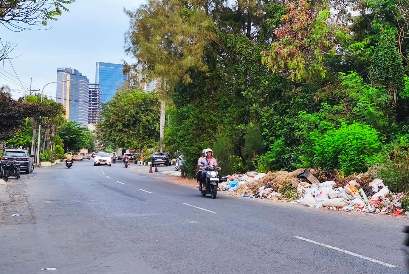 Sampah Menumpuk di Pinggir Jalan Sudah Menjadi Hal Umum di Surabaya
