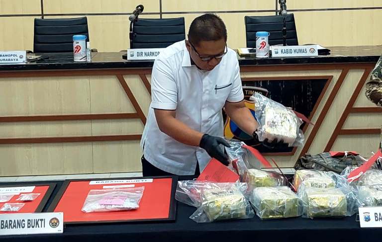 Polda Jatim Kejar DPO Pemilik 33 Kilogram Sabu Usai Tangkap Kurir