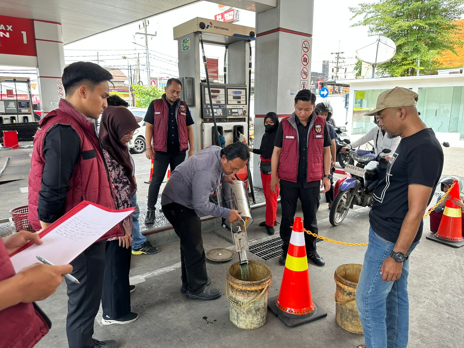 Ada Keluhan Penurunan Kualitas BBM, Polresta Sidoarjo Cek SPBU