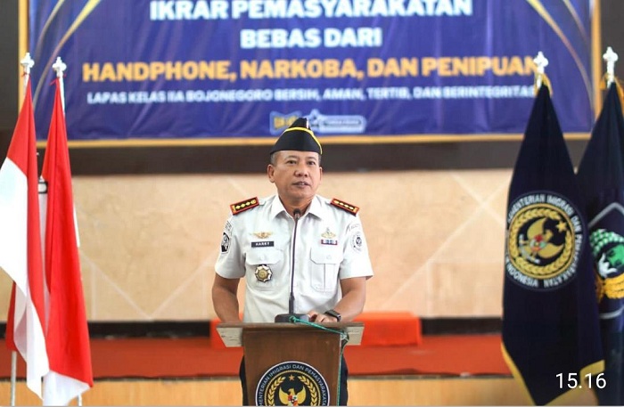  Lapas Bojonegoro Gelar Apel dan Razia Bersama Berantas HP Ilegal dan Narkoba