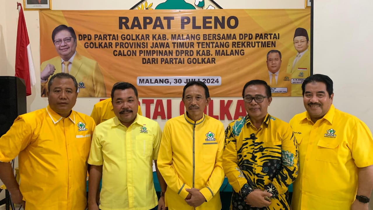 Golkar Rapat Pleno Persiapkan Nama Pimpinan DPRD Kabupaten Malang