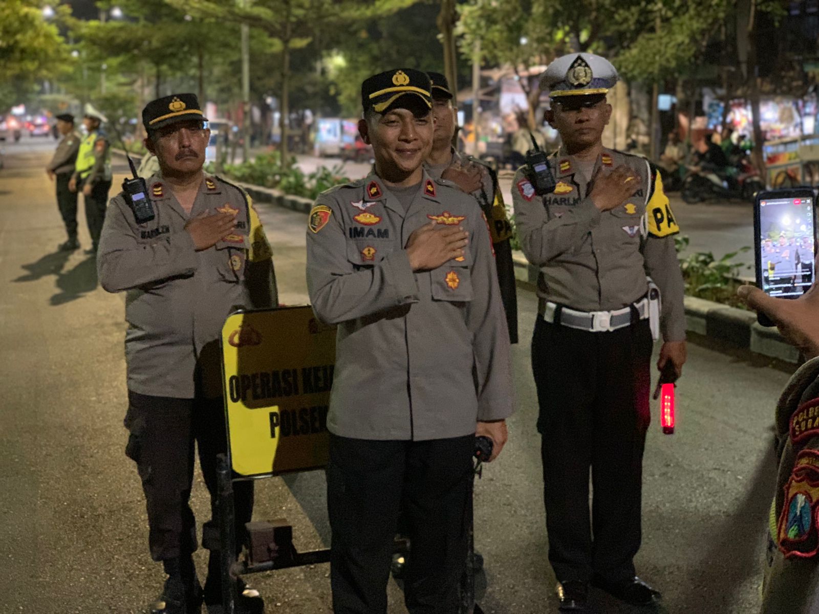 Gabungan Rayon 2 Operasi Stationer Antisipasi Kejahatan Malam