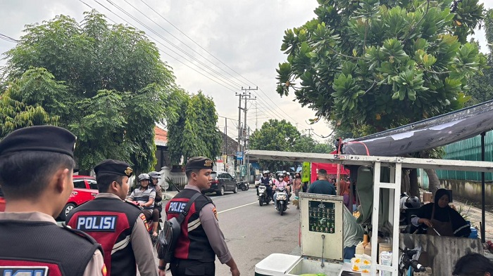 Patroli Ngabuburit, Samapta Polres Kediri Kota Amankan Jalan Jaksa Agung Suprapto