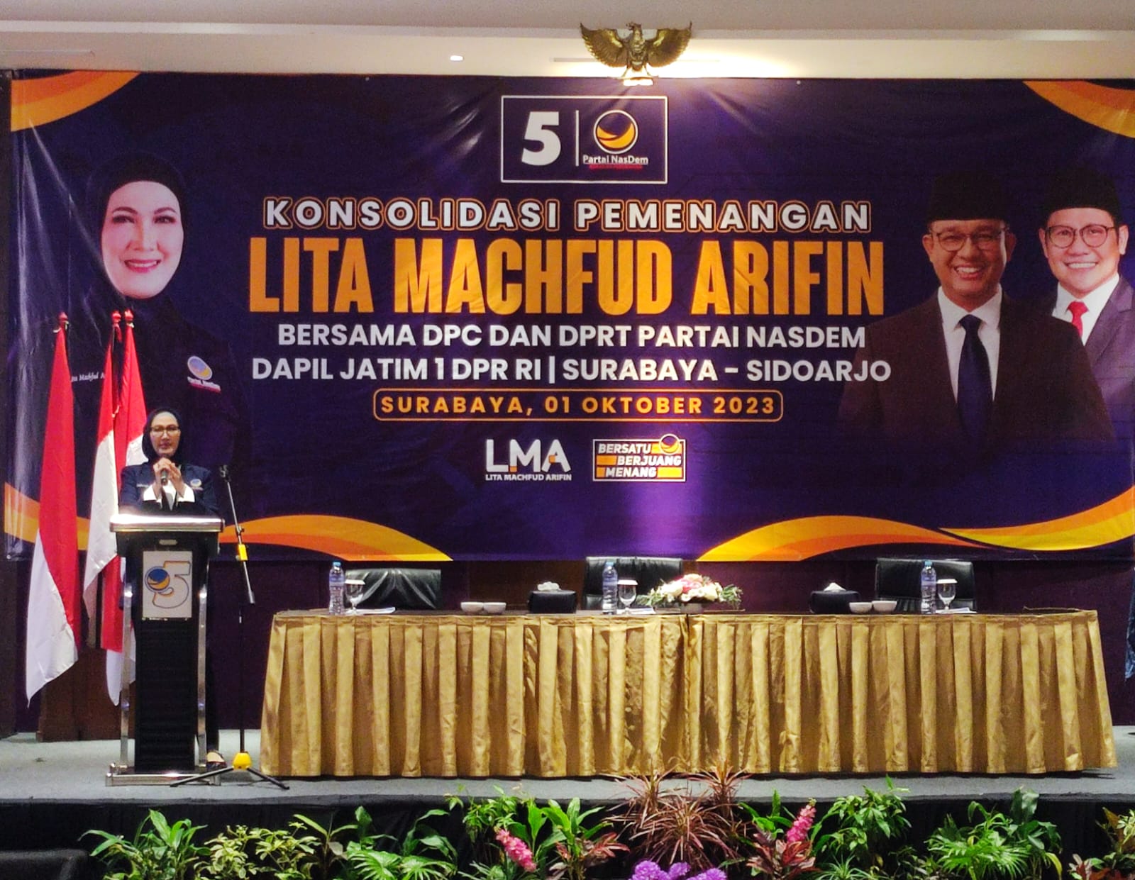 17 DPC NasDem di Surabaya Beri Dukungan ke Lita Machfud Arifin