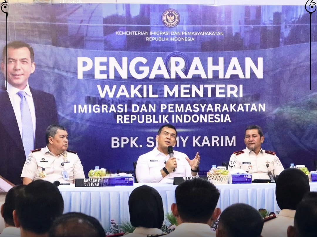 Perkuat Kinerja dan Layanan, Imigrasi Cilegon Ikuti Pengarahan Wamen Imipas di Serang
