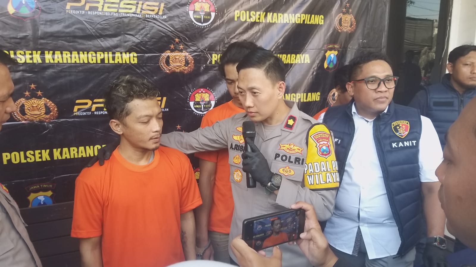 Polsek Karangpilang Amankan 5 Pelaku Curanmor di 21 TKP Surabaya