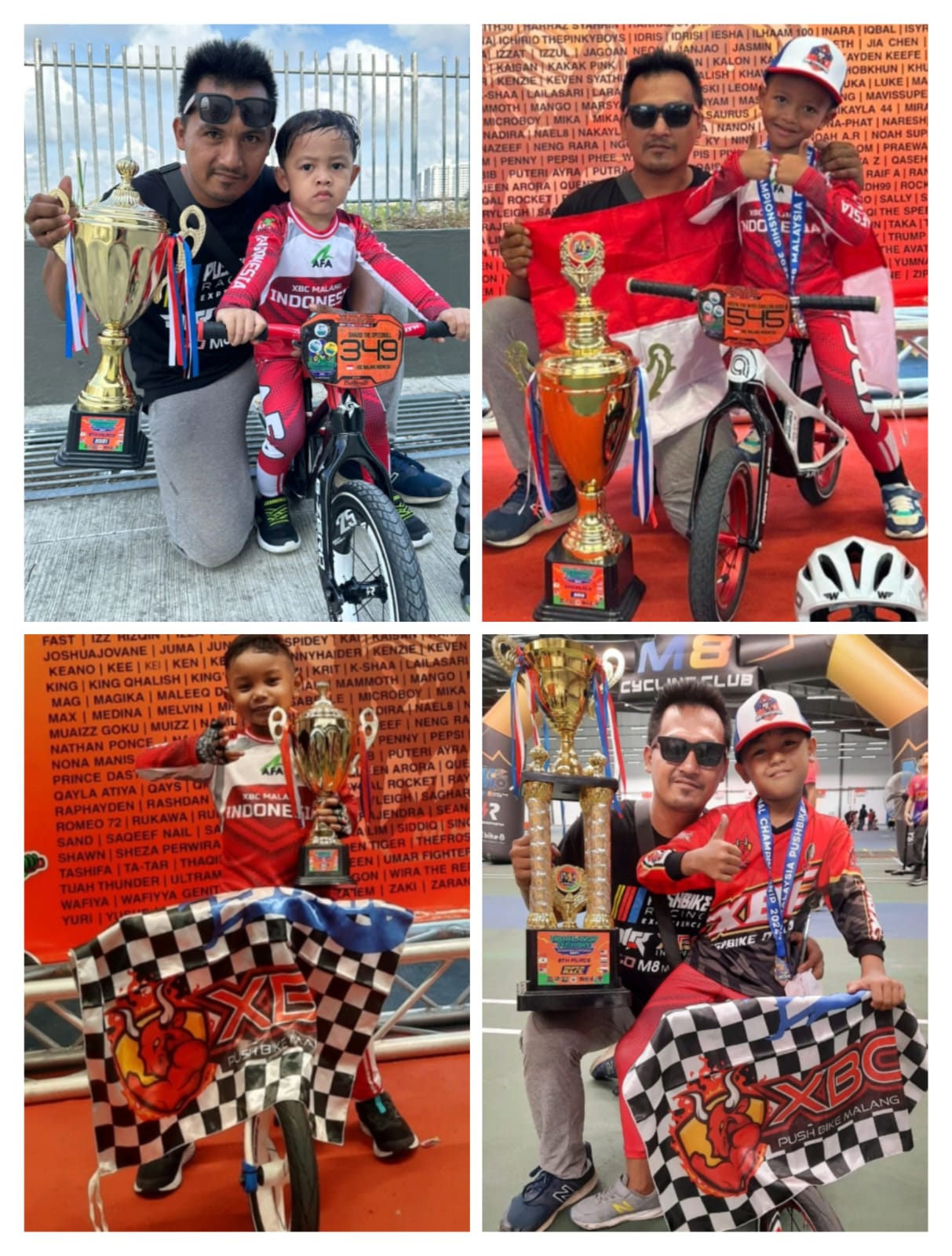 M8 Malaysia Championship 2024, Rider Push Bike Kota Malang Raih Juara