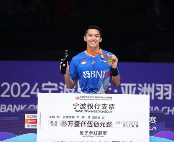 Juara di BAC 2024, Jonatan Christie Selamatkan Muka Indonesia