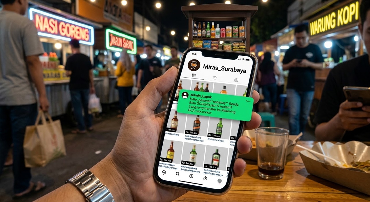 Penjualan Miras di Surabaya Marak Lewat Media Sosial