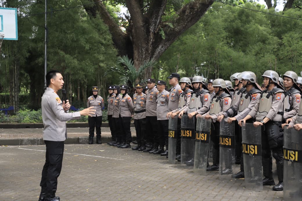 Kapolres Kediri Kota Ingatkan Pentingnya Latihan Dalmas yang Serius dan Terencana