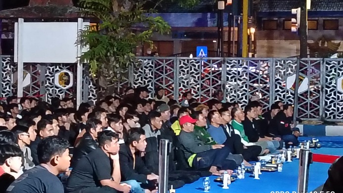 Ribuan Warga Nobar Final Piala Dunia, Plt Bupati: Terpenting Silaturahmi dan Kerukunan