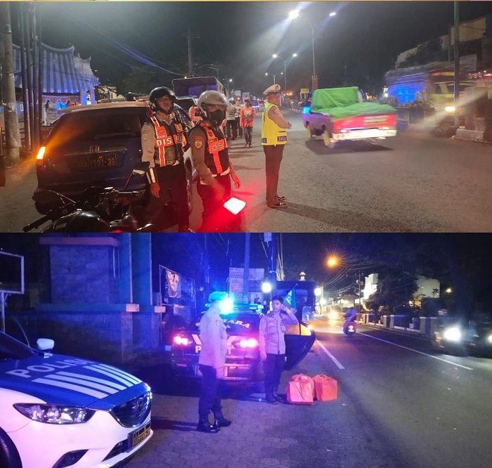 Cegah Aksi Kriminalitas, Polres Pasuruan Gelar Patroli Skala Besar di Akhir Pekan