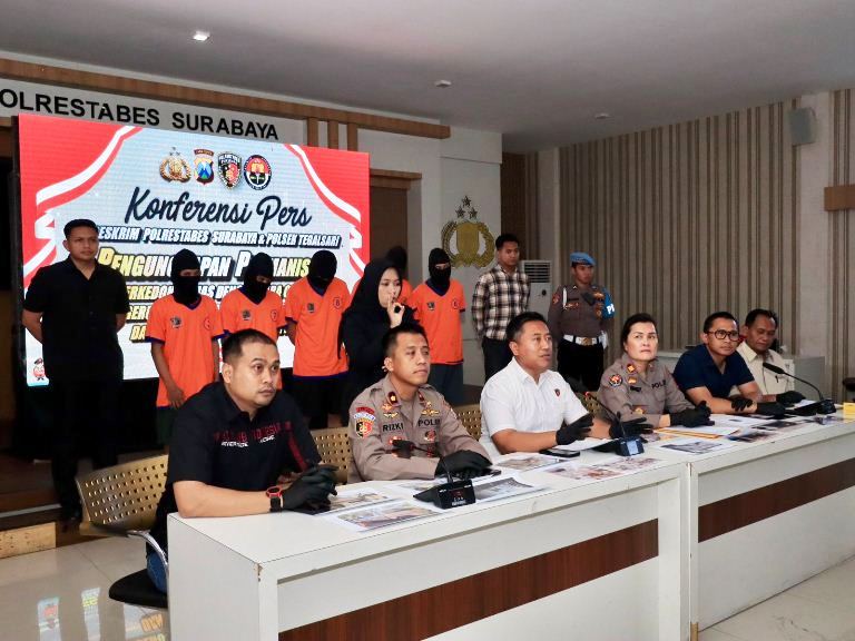 Sindikat Penguasaan Lahan dan Pencurian Berkedok LSM Digulung Polrestabes Surabaya, 5 Orang Masuk Bui