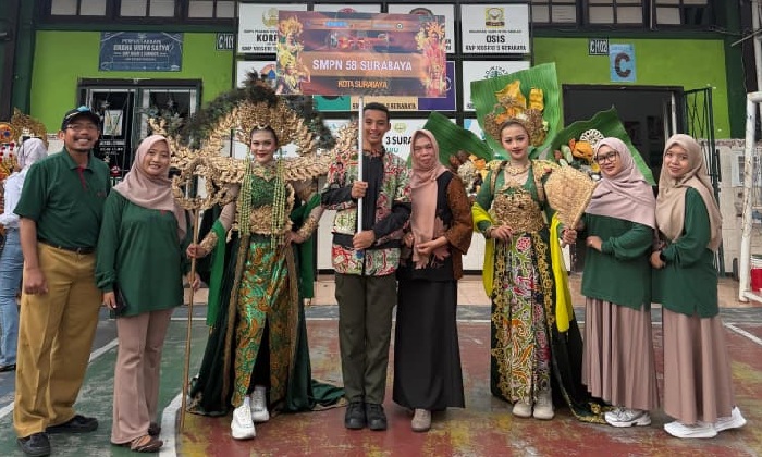 SMPN 58 Surabaya Angkat Tema Kuliner Tradisional dan Batik Kitir-kitiran di SSF 2026
