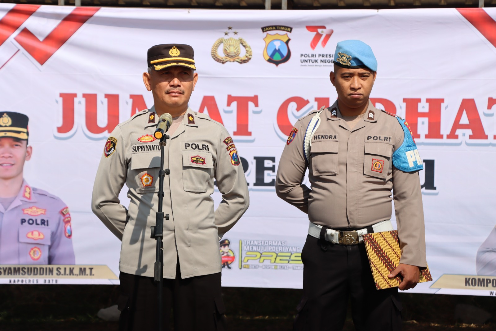 Polres Batu Tingkatkan Sinergitas Jaga Harkamtibmas