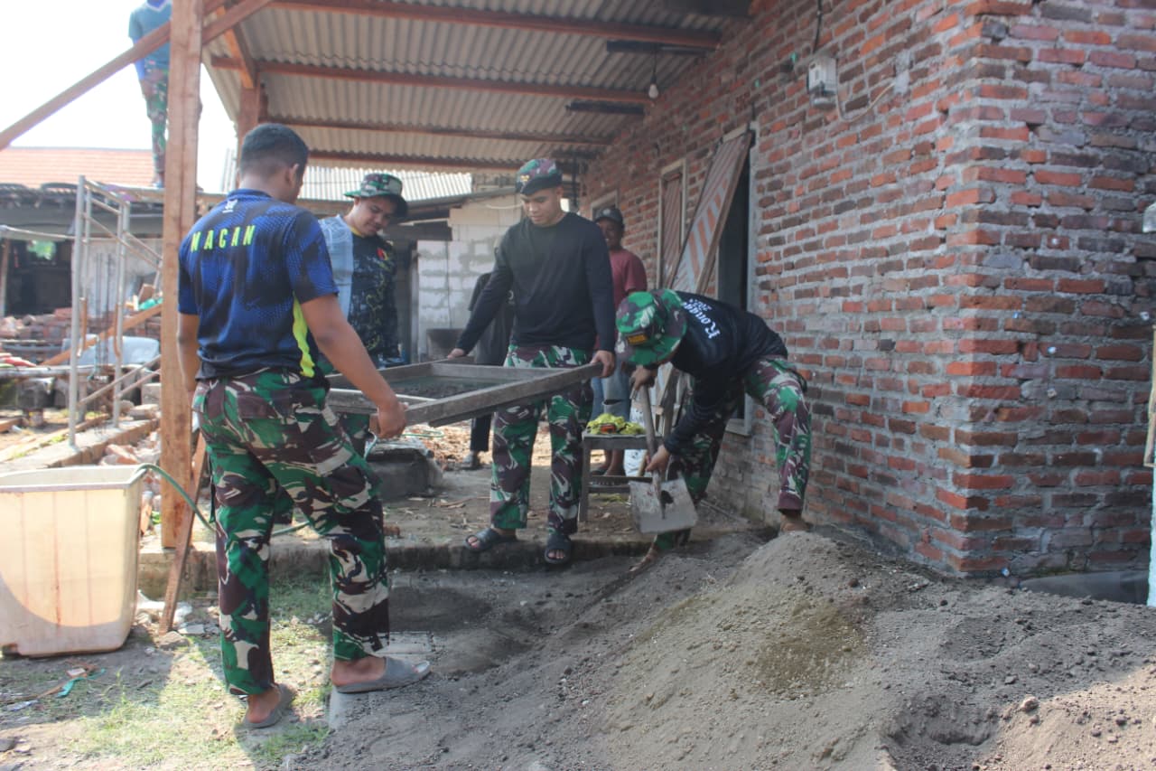 Satgas TMMD Kodim 0816/Sidoarjo Benahi RTLH, Wujud Nyata Kepedulian untuk Warga Kedondong Tulangan