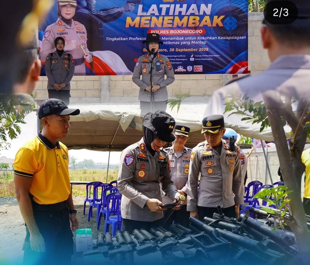 Tingkatkan Profesionalisme Pengendalian Massa, Polres Bojonegoro Gelar Latkatpuan