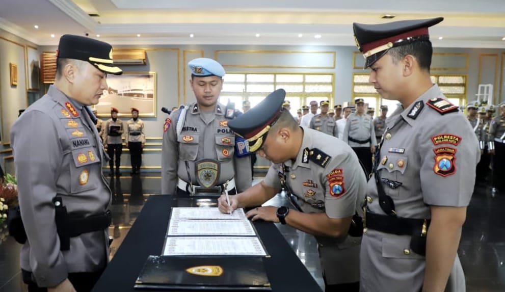 Sejumlah Pejabat Utama Polresta Malang Kota Dirotasi
