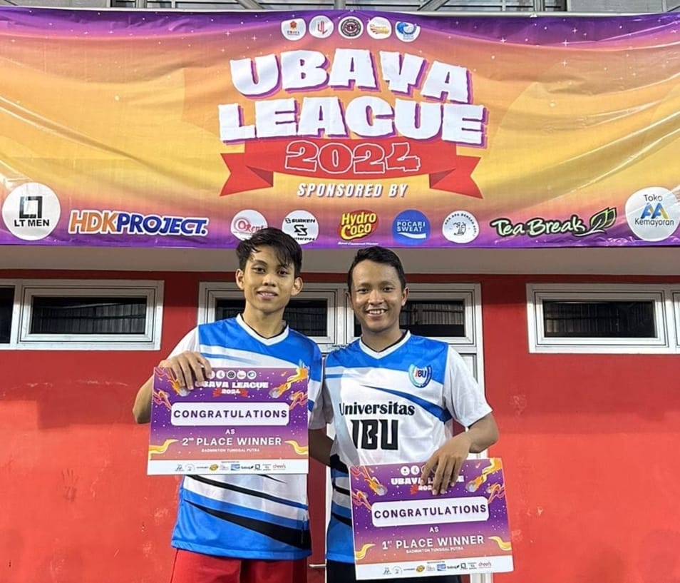 Dua Atlet Bulutangkis Universitas IBU, Juarai Ubaya League
