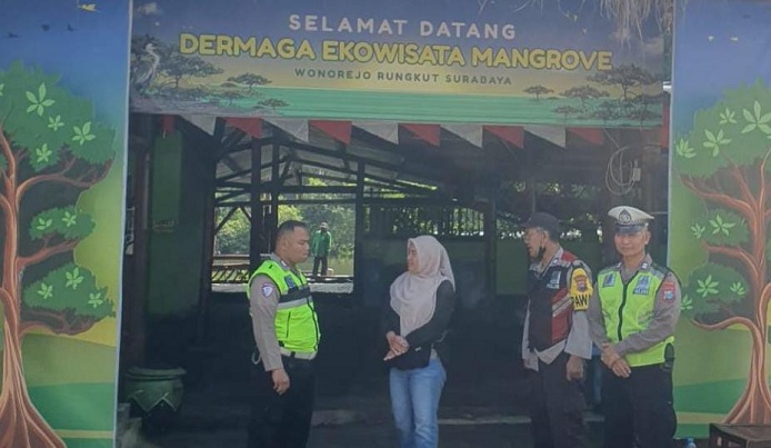 Polsek Rungkut Tingkatkan Patroli di Tempat Wisata