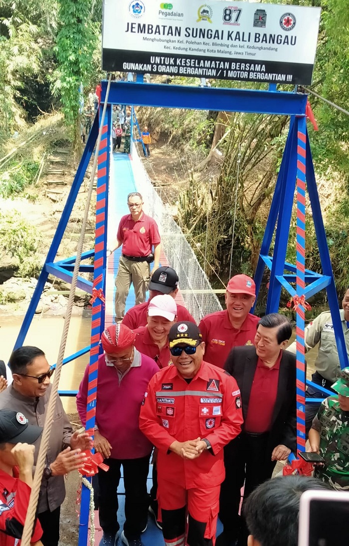 Wali Kota Malang Resmikan Jembatan Gantung Polehan–Kedungkandang, Beri Pesan Soal Ketentuan Penggunaan