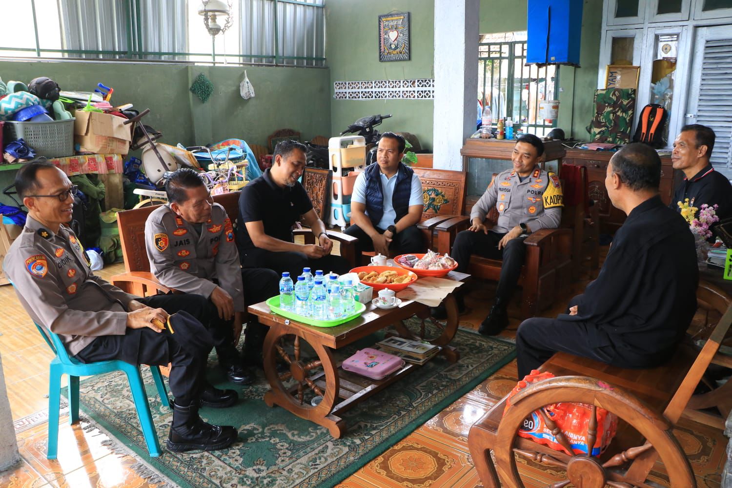 Kapolres Ngawi Silaturahmi ke Ketua dan Pengurus Ranting PSHT, Jaga Kondusifitas Kamtibmas