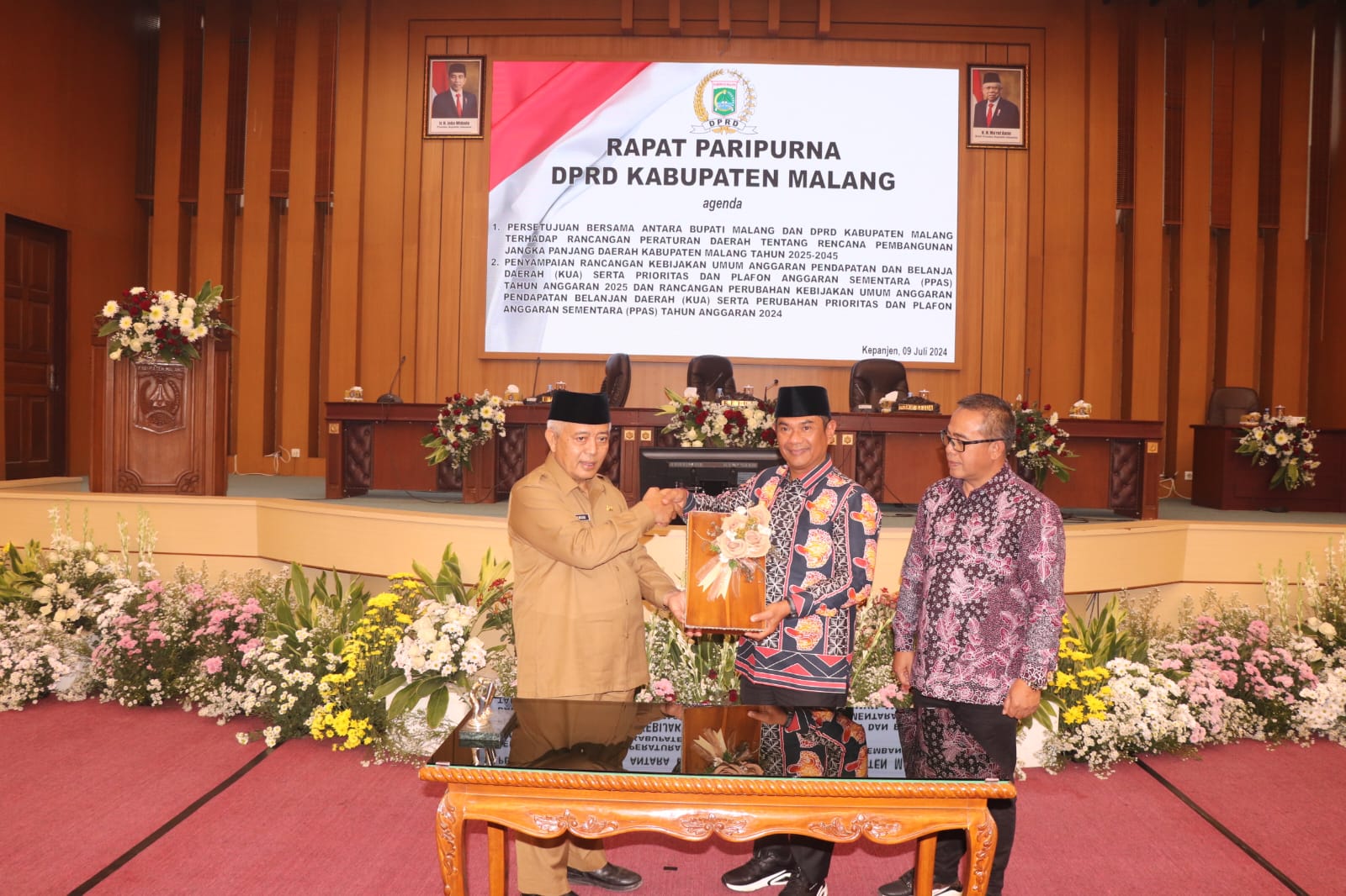  Paripurna DPRD Kabupaten Malang, Persetujuan Bersama RPJPD 2025-2045 dan Penyampaian KUA-PPAS