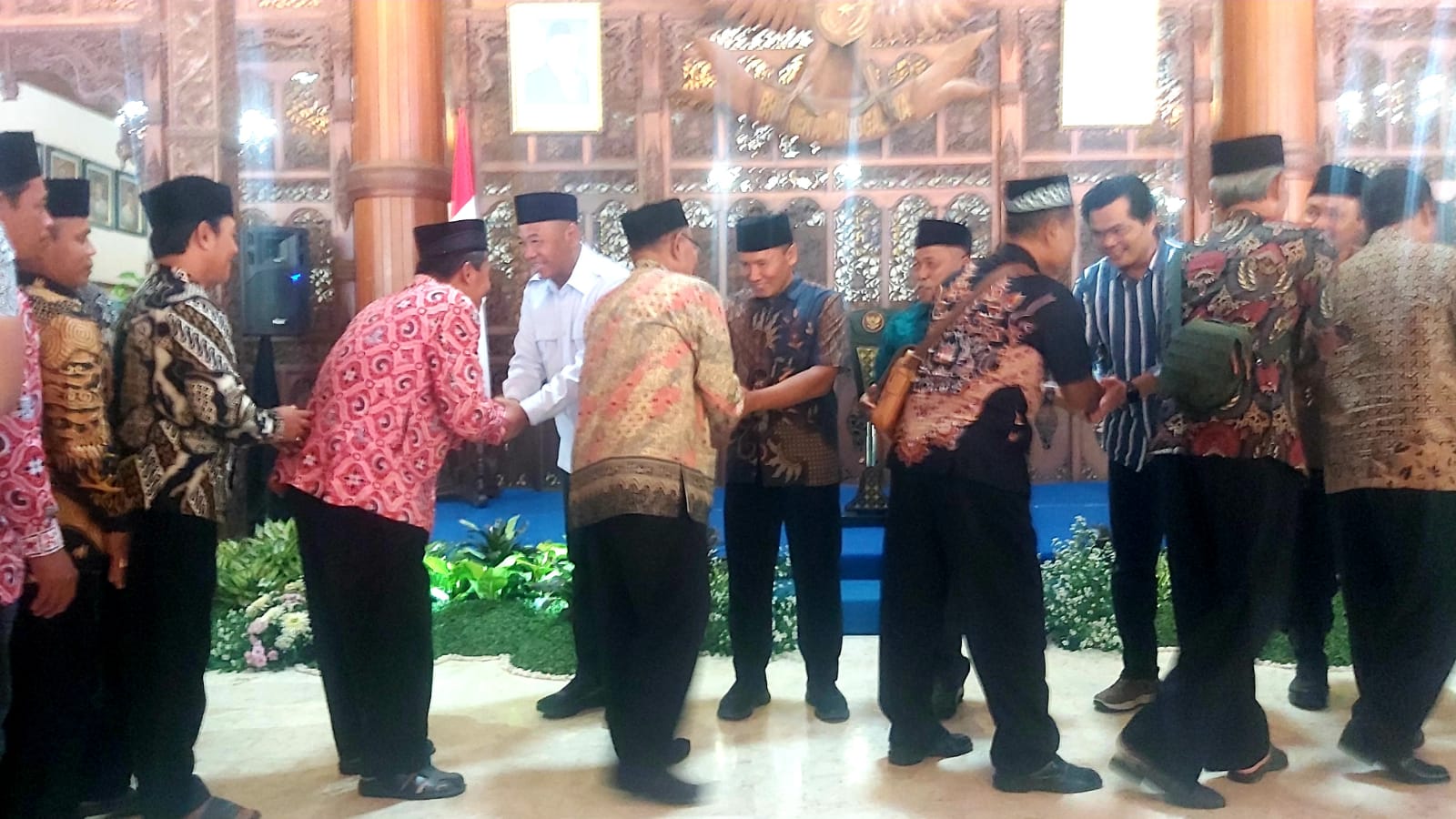 Bupati dan Wabup Tulungagung Halalbihalal Bersama BPD di Pendopo Kongas Arum Kusumaning Bongso