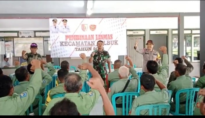 Kampanyekan Pemilu Damai dan Jaga Kedamaian, Polres Jember Latih Linmas