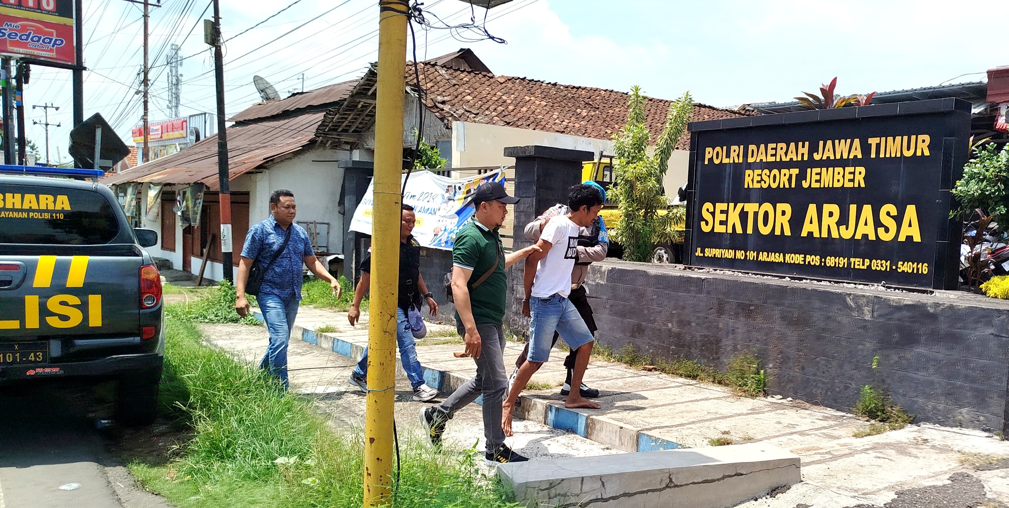 Polsek Arjasa Gelandang Pelaku Curanmor di Masjid Al-Ikhlas dalam Waktu 3 Jam