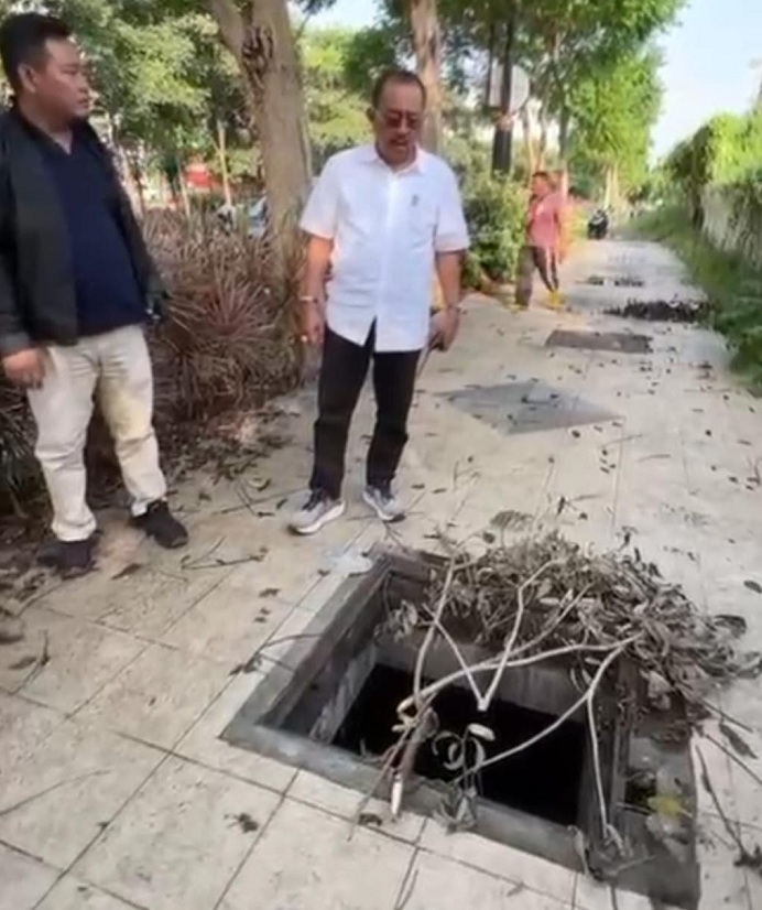 Satpol PP Koordinasi dengan Polisi Tangkap Maling Penutup Saluran di Gunung Anyar