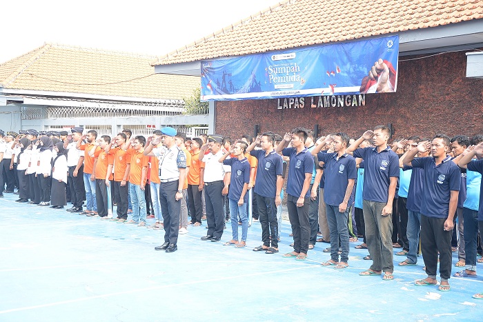 Jeruji Besi Bukan Akhir, Sumpah Pemuda Bakar Semangat WBP Lapas Lamongan