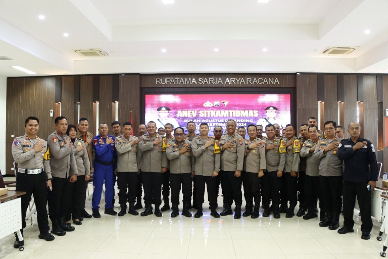 Polres Gresik Gelar Anev Sitkamtibmas, Perkuat Kamtibmas Jelang Pilkada Serentak 2024