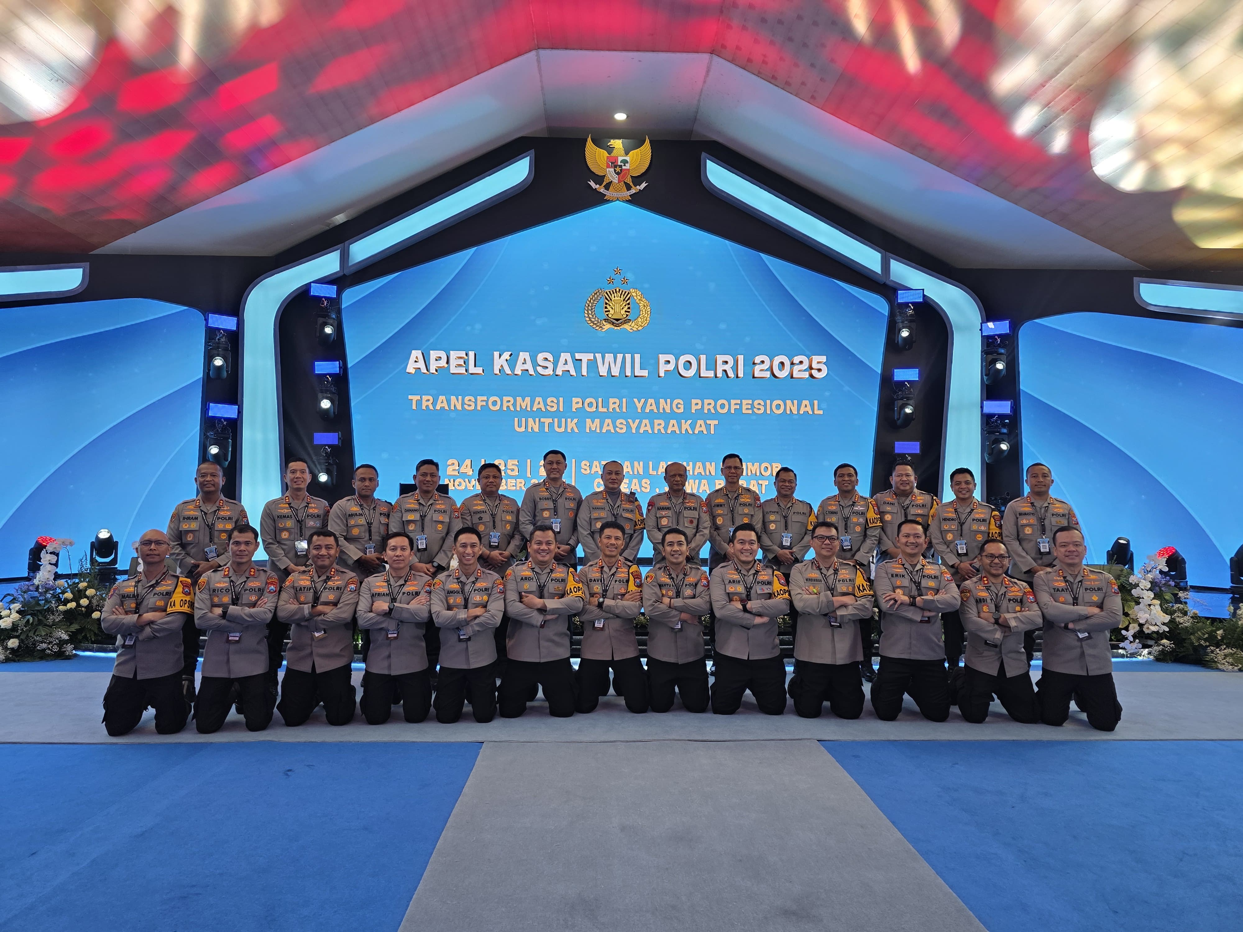 Kapolres Kediri Hadiri Apel Kasatwil 2025, Perkuat Komitmen Penguatan Internal hingga Layanan Publik