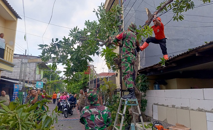 Pemkot Surabaya Gotong Royong Tangani Bencana Angin Puting Beliung di Mulyorejo, 316 Jiwa Terdampak