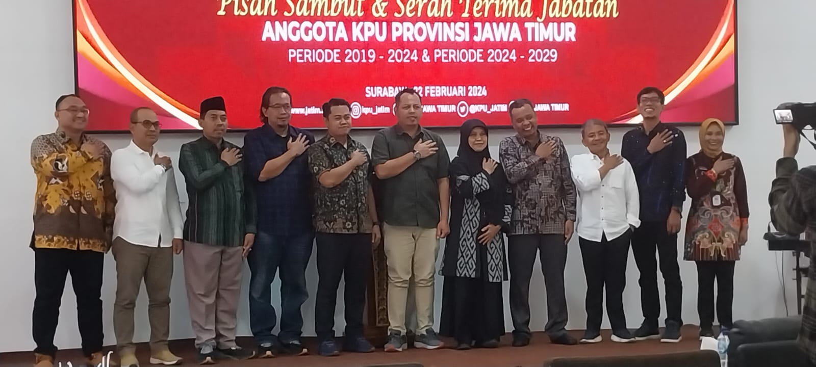 KPU Jatim Sertijab Kawal Kepemiluan