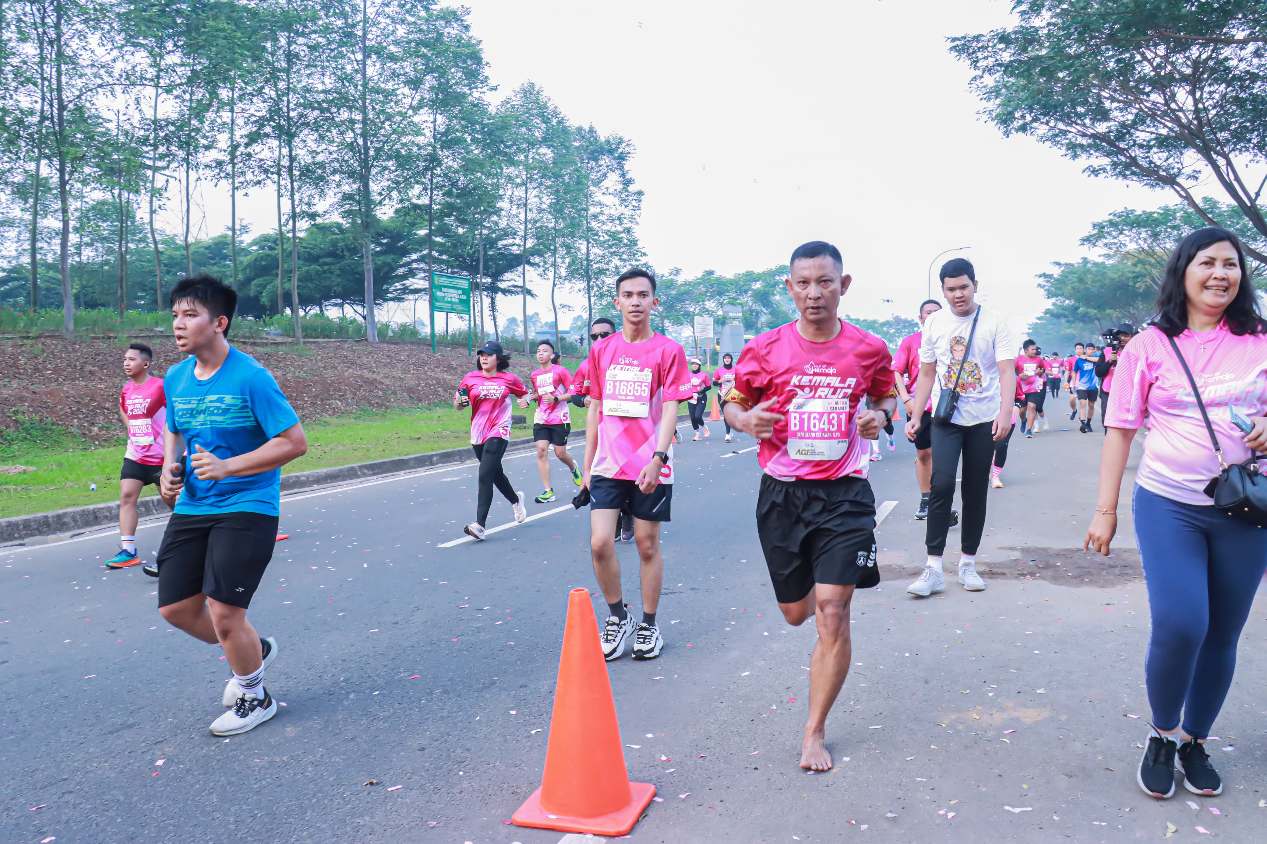 Kemala Run 2024, Kompol Beni Ulang Setiawan Lebih Pede Lari tanpa Sepatu