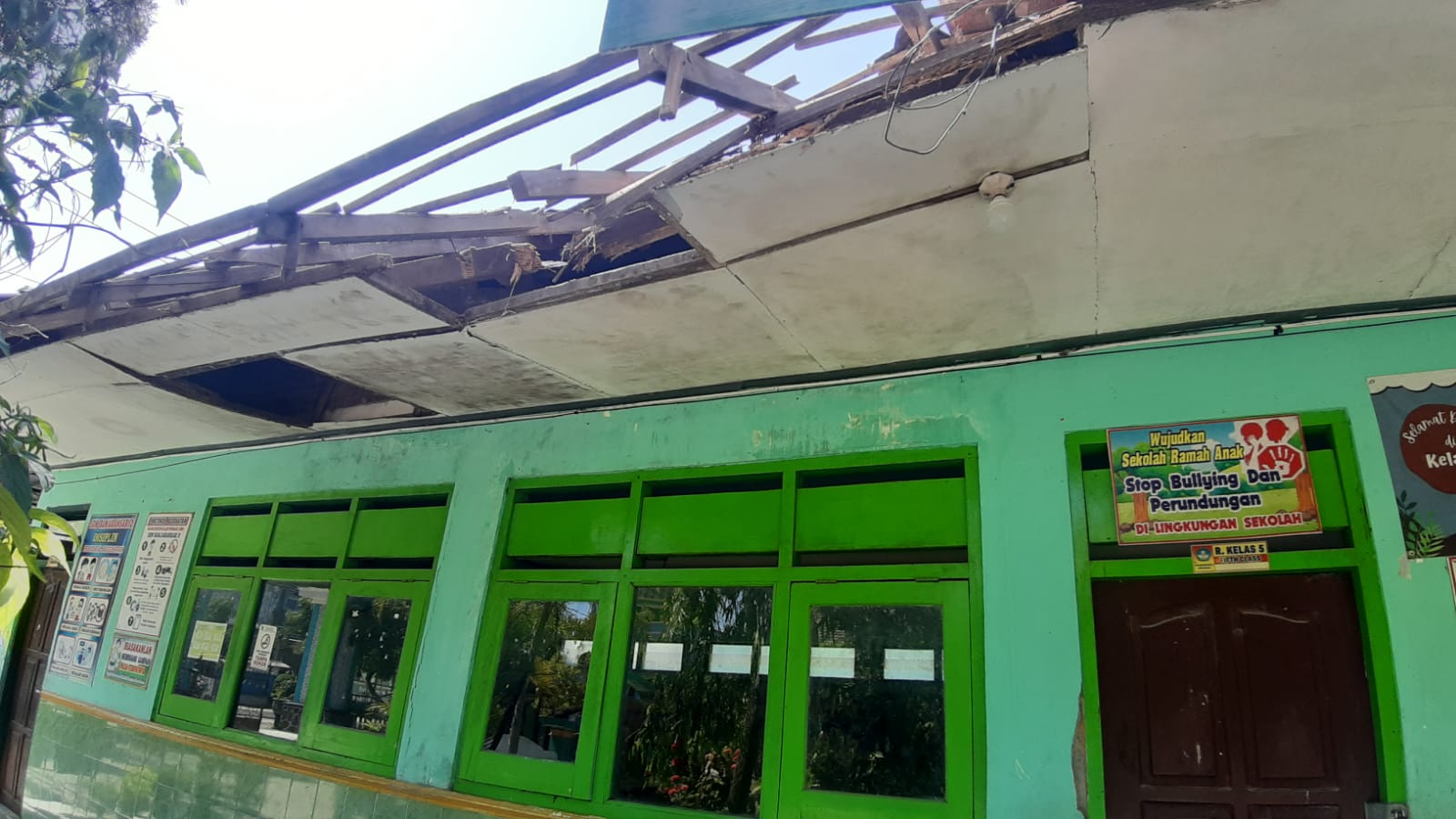 Puluhan Gedung SDN dan SMPN di Ngawi Rusak