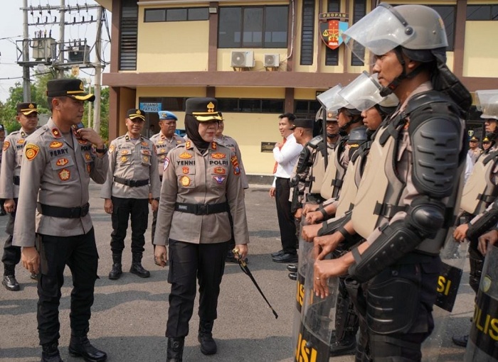 Polres Bojonegoro Gelar Apel Kesiapsiagaan, Personel hingga Sarpras Dicek