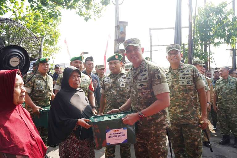 Pangdam V/Brawijaya Pimpin Ground Breaking Jembatan Garuda di Genting Kalianak Surabaya