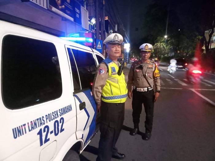 Polsek Sawahan Intensifkan Patroli Bluelight di Malam Hari, Antisipasi Kejahatan dan Gangguan Kamtibmas