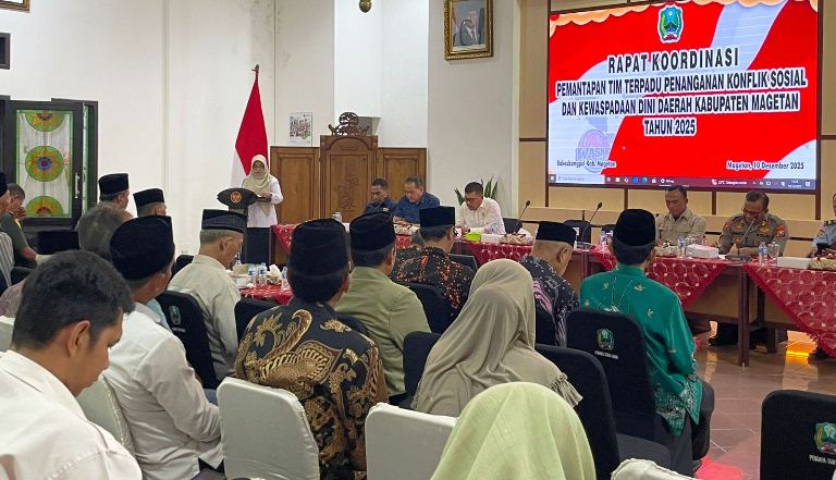 Sambut Nataru, Pemkab Magetan  Gelar Rakor Penanganan Konflik Sosial dan Kewaspadaan Dini Daerah 