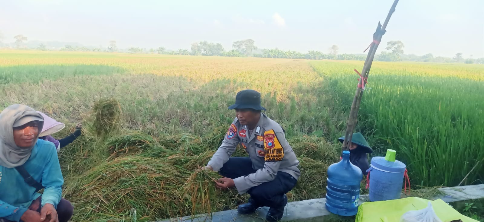 Dukung Ketahanan Pangan, Polisi Cek Lahan P2B Desa Semambung