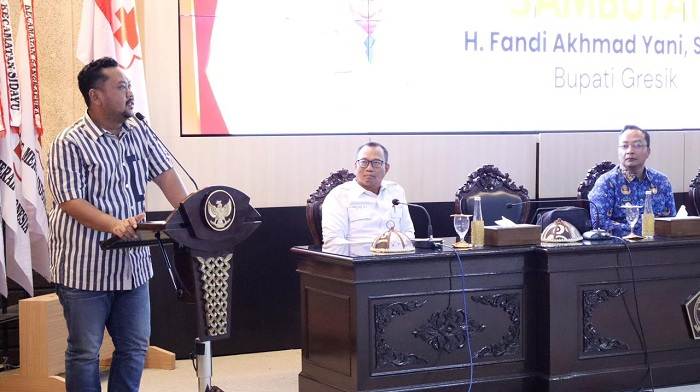 Bupati Fandi  Minta PMI Gresik Antisipasi Krisis Air Bersih Hadapi Kemarau Panjang