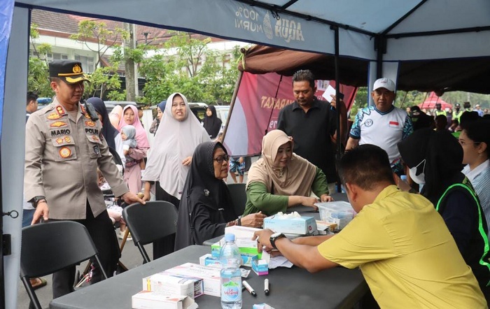 Sambut Hari Bhayangkara ke-79, Polres Bojonegoro Gelar Layanan Publik di CFD
