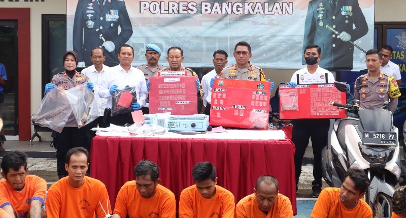 Polres Bangkalan Ungkap 11 Kasus 3C dan 16 Kasus Narkotika